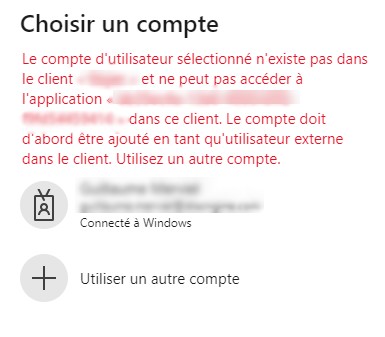 Connection error