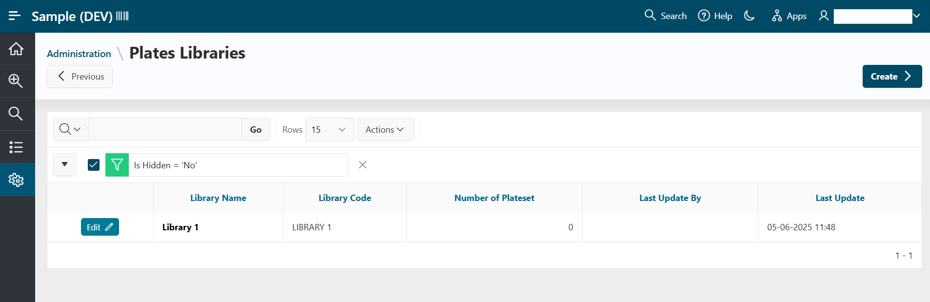 Plate Libraries Management
