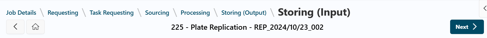 Breadcrumb navigation indicates where the user is in a Sample Workflow